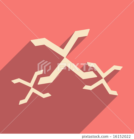 Flat with shadow icon and mobile application xxx 16152022