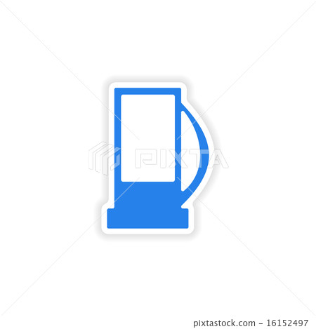 icon sticker realistic design on paper refill 16152497