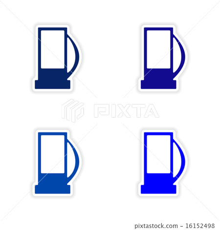 assembly realistic sticker design on paper refill 16152498