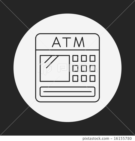 ATM line icon 16155780