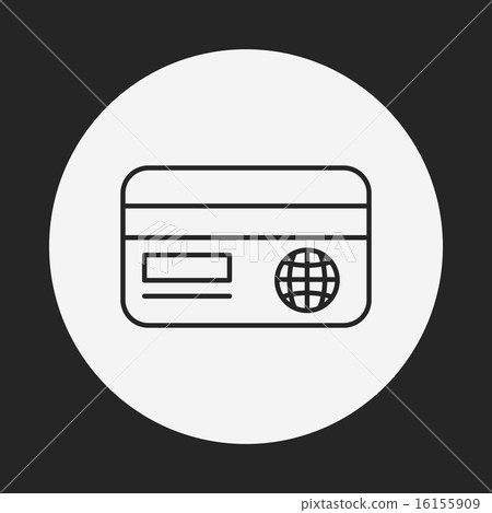 credit card line icon 16155909