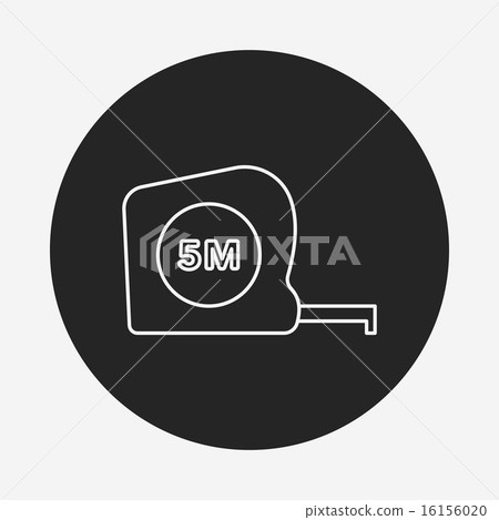 Measuring tape line icon 16156020