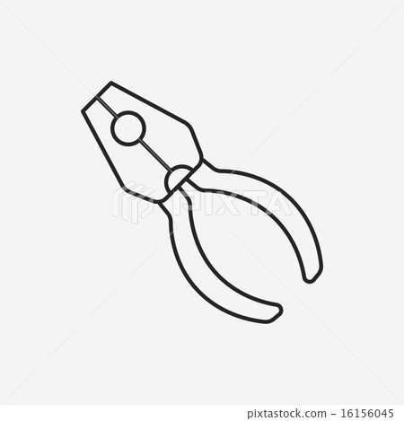 Pliers line icon 16156045