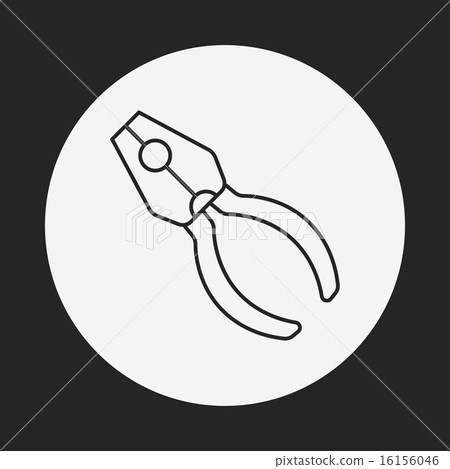 Pliers line icon 16156046