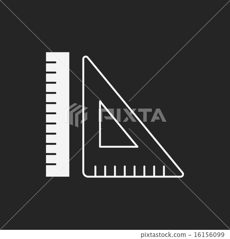 Triangle ruler icon Triangle ruler icon 16156099