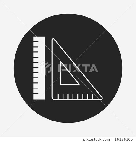 Triangle ruler icon Triangle ruler icon 16156100