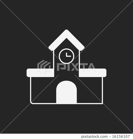 school building icon school building icon 16156107