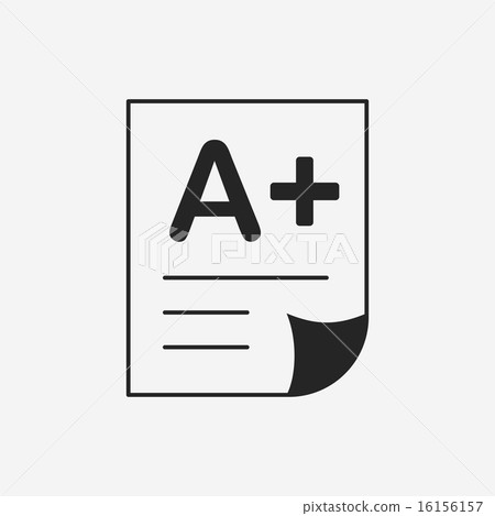 Examination paper icon - Stock Illustration [16156157] - PIXTA