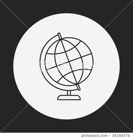 Globe line icon - Stock Illustration [16156378] - PIXTA