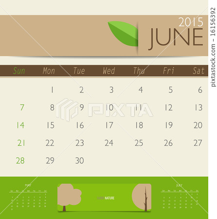 2015 calendar, monthly calendar template for... - Stock Illustration ...