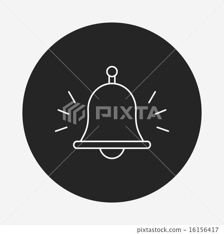 school bell line icon school bell line icon 16156417