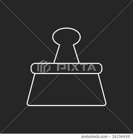 Binder Clip line icon Binder Clip line icon 16156438