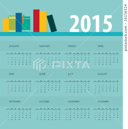 2015 calendar. Vector illustration. 2015 calendar. Vector illustration. 16156524