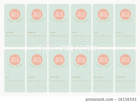 2015 calendar. Vector illustration. 2015 calendar. Vector illustration. 16156591