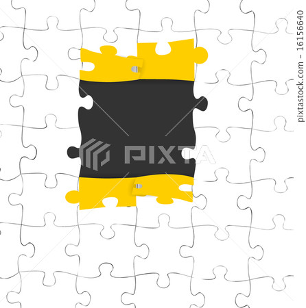 Paper cut of Puzzle. Vector illustration. Paper cut of Puzzle. Vector illustration. 16156640