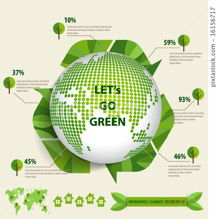 Ecology Infographics design elements. Vector... - Stock Illustration ...