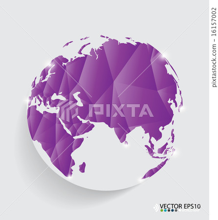 Modern globe design, vector illustration. 16157002