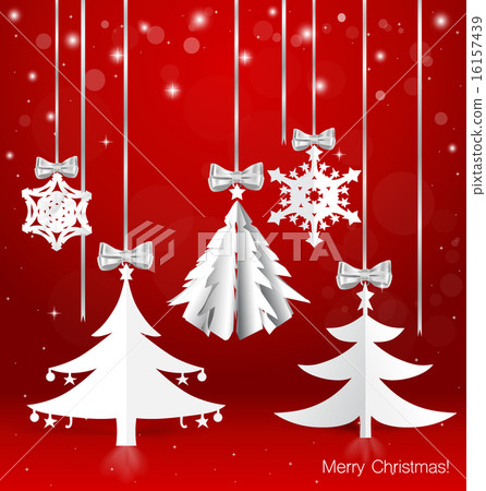 Christmas background with Christmas decorations. Vector illustra 16157439