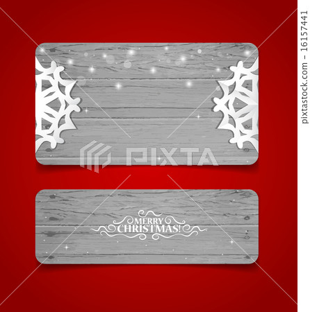 Holiday Gift cards with christmas decorations. Vector illustrati 16157441