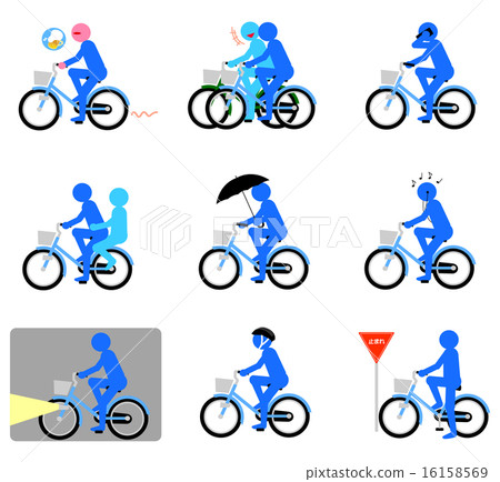 Bicycle manners (blue) 16158569