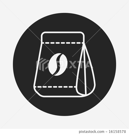 coffee bean bag icon coffee bean bag icon 16158578