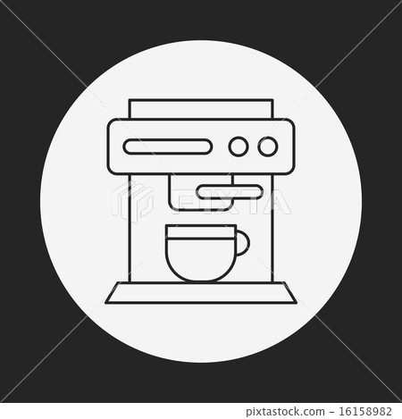 coffee maker line icon - Stock Illustration [16158982] - PIXTA