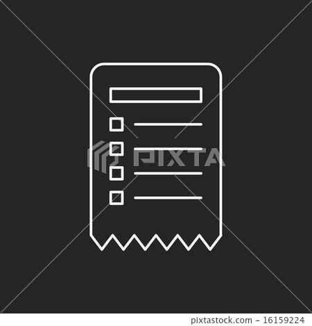 shopping list line icon 16159224