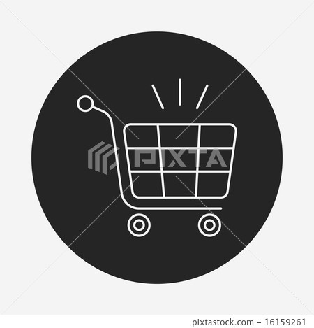 shopping cart line icon - Stock Illustration [16159261] - PIXTA