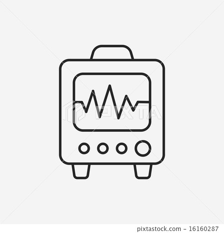 ECG line icon 16160287