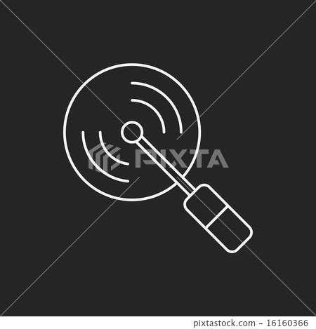 pizza cutter line icon 16160366
