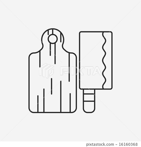 Cutting board line icon Cutting board line icon 16160368
