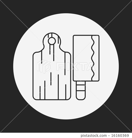 Cutting board line icon 16160369