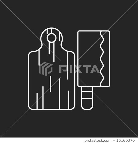 Cutting board line icon Cutting board line icon 16160370