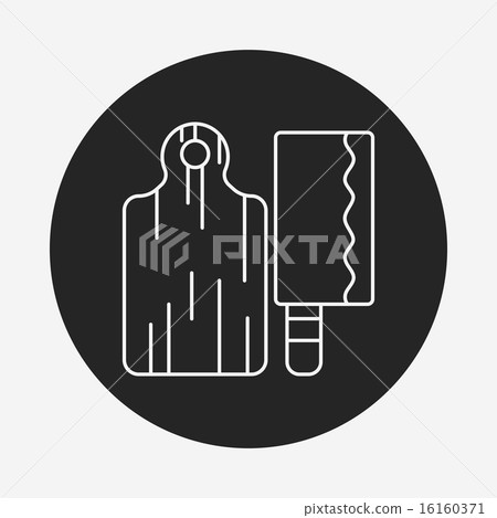 Cutting board line icon Cutting board line icon 16160371