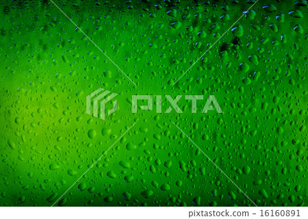 Texture water drops on the bottle of beer Texture water drops on the bottle of beer 16160891