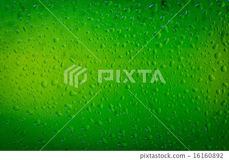 Texture water drops on the bottle of beer Texture water drops on the bottle of beer 16160892