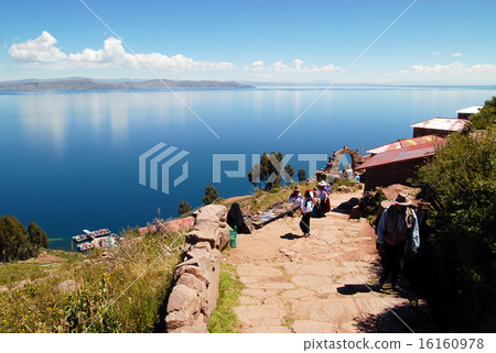 Lake Titicaca seen from Takile island in Peru Titicaca lake Lake Titicaca seen from Takile island in Peru Titicaca lake 16160978