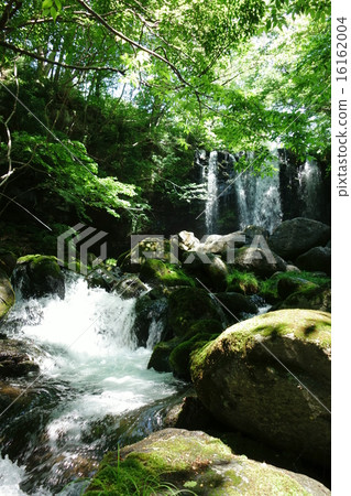 Nasu maiden waterfall and clear stream Nasu maiden waterfall and clear stream 16162004