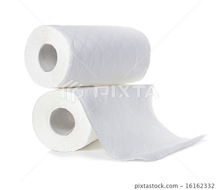 Rolls of paper towels, isolated on white  16162332