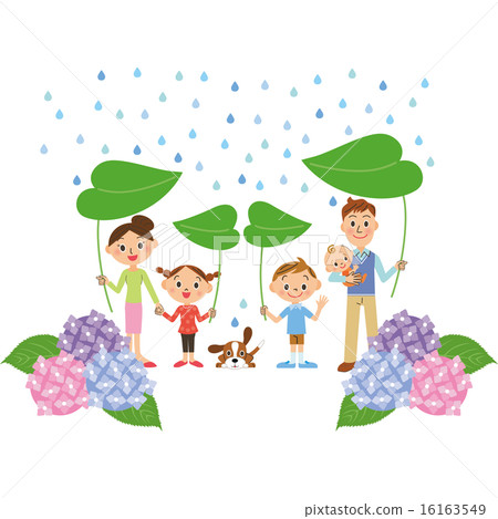 Family and rainy season Family and rainy season 16163549