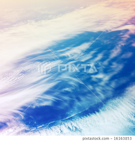 Bright colorful cloudy sky, stylized background 16163853