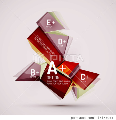 Geometric shapes with sample text. Abstract template Geometric shapes with sample text. Abstract template 16165053