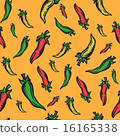 Mexican themed background with jalapeno peppers 16165338