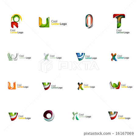 Set of universal company logo ideas, business icon collection Set of universal company logo ideas, business icon collection 16167069