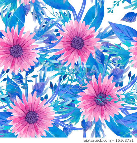 Watercolor seamless floral pattern 16168751