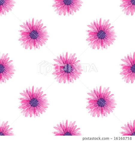 Watercolor seamless floral pattern - Stock Illustration [16168758] - PIXTA
