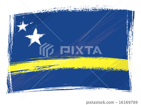 Grunge Curacao flag 16169789