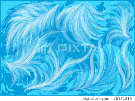 abstract blue feathers - Stock Illustration [16171216] - PIXTA