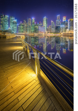 Singapore Skyline and view of Marina Bay Singapore Skyline and view of Marina Bay 16171668