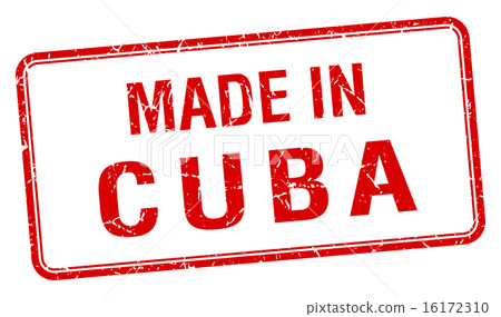 made in Cuba red square isolated stamp made in Cuba red square isolated stamp 16172310